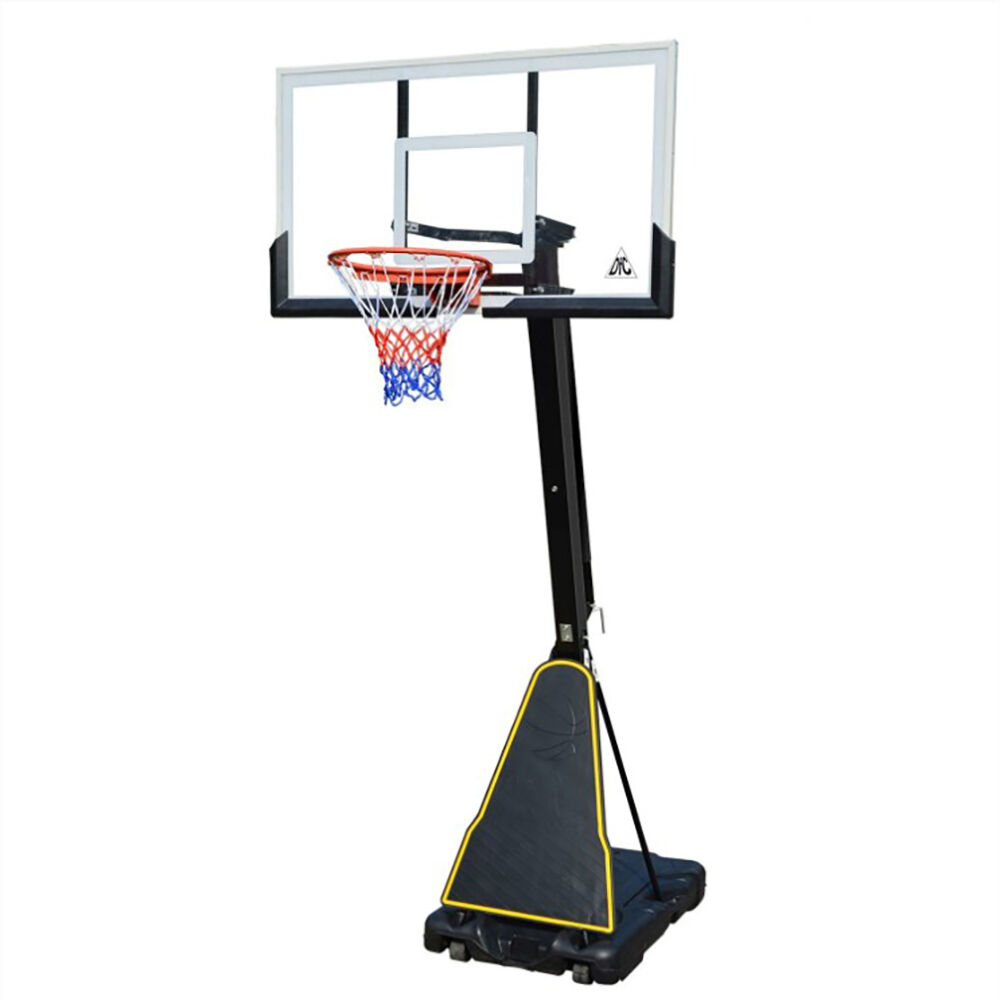 Баскетбольная стойка мобильная 136x80 cm стекло