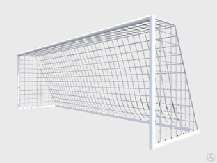 Футбольные ворота мобильные с алюминиевой рамой основания 7,32х2,44х1,9 м 