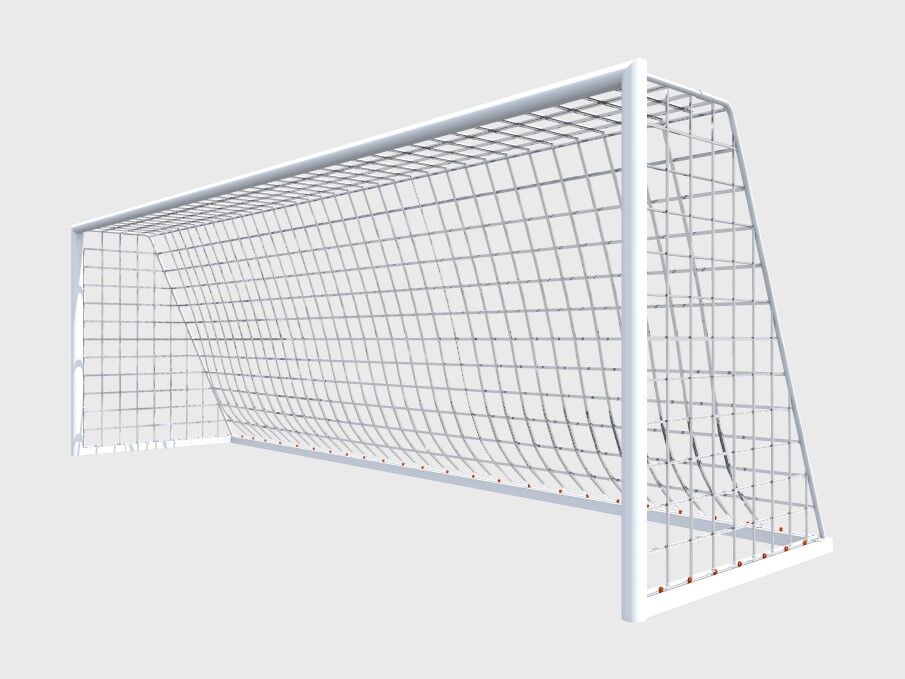 Футбольные ворота мобильные с алюминиевой рамой основания 7,32х2,44х1,9 м
