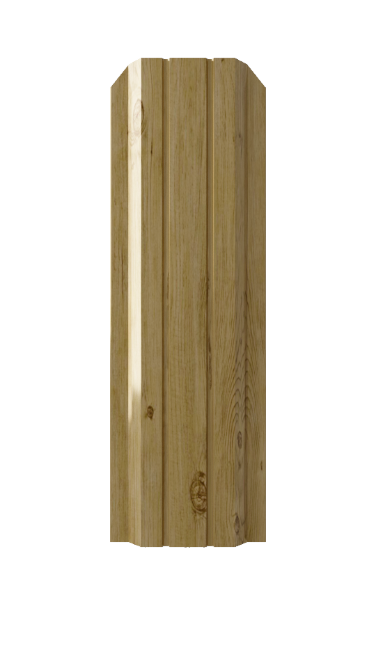 Штакетник 0,5х 100 мм, Persona, П-образный , светлое дерево
