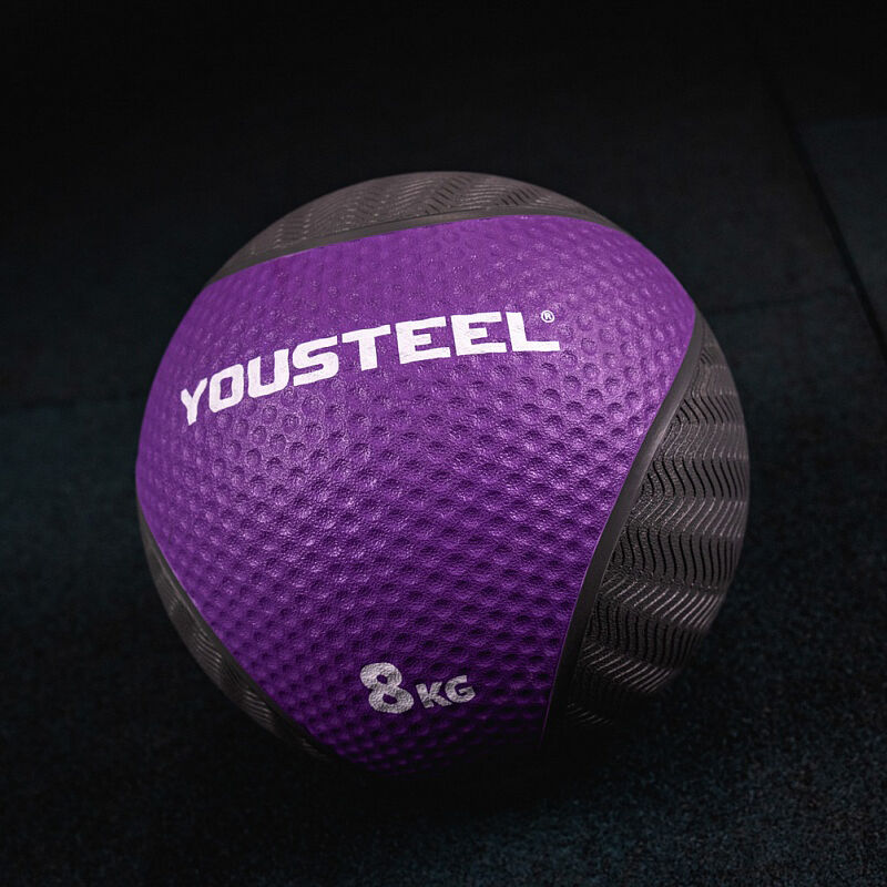 Медбол для кроссфита резиновый Yousteel 8 кг