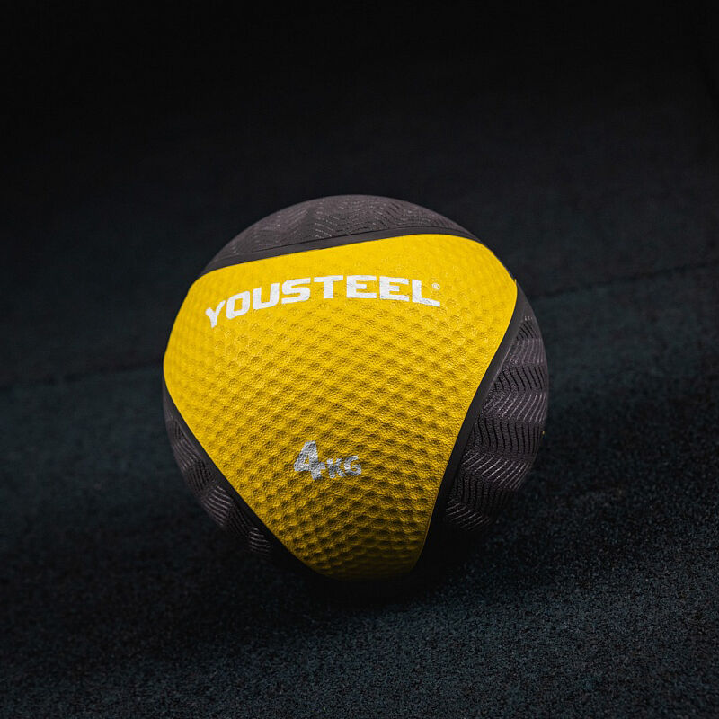 Медбол для кроссфита резиновый Yousteel 4 кг