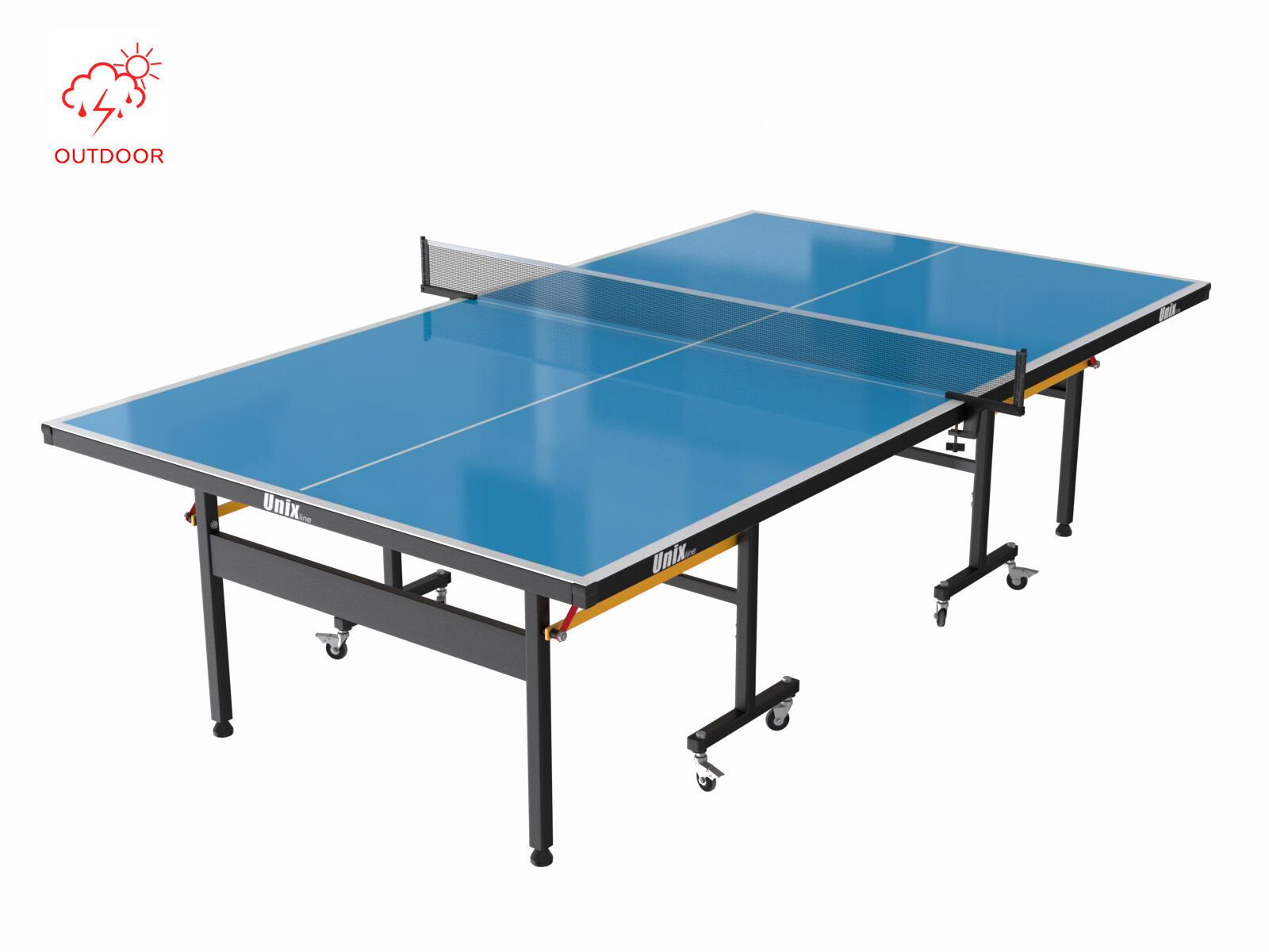 Всепогодный теннисный стол UNIX Line outdoor 6mm (blue) Всепогодные