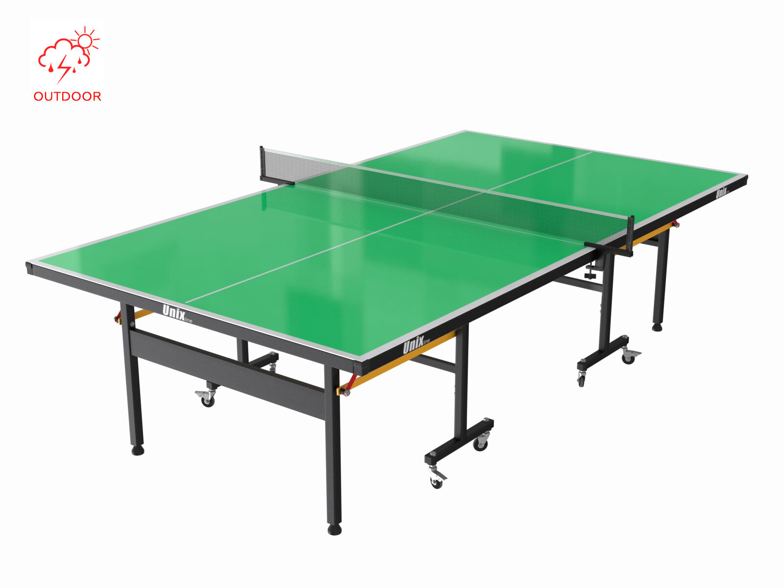 Всепогодный теннисный стол UNIX Line outdoor 6mm (green) Всепогодные