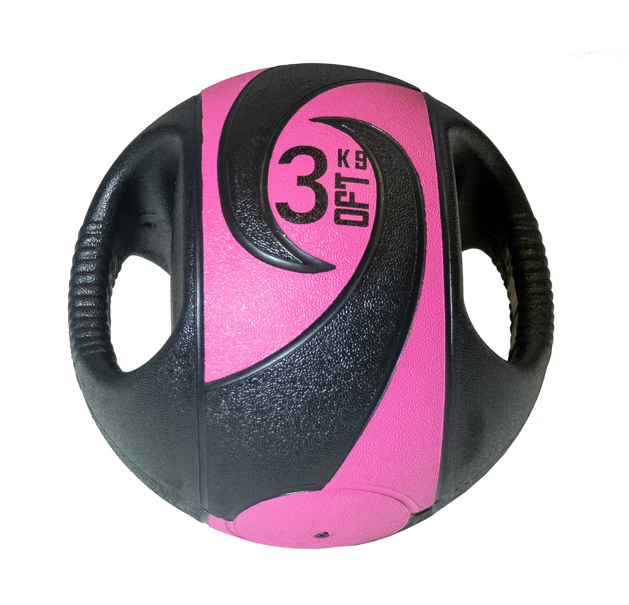 Мяч тренировочный (медицинбол) с хватами, 3 кг Original FitTools FT-DHMB-03