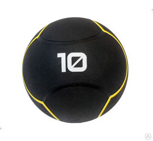 Мяч тренировочный черный 10 кг Original FitTools FT-UBMB-10 #1