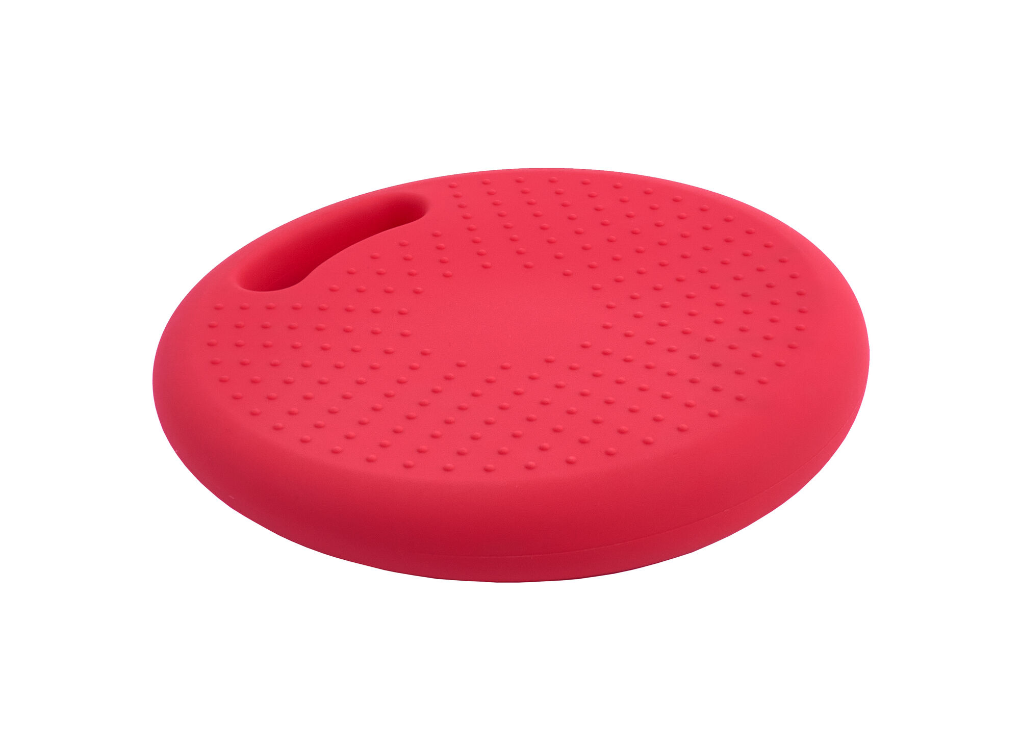 Массажно-балансировочная подушка с ручкой красная Original FitTools FT-BPDHL (RED) 2