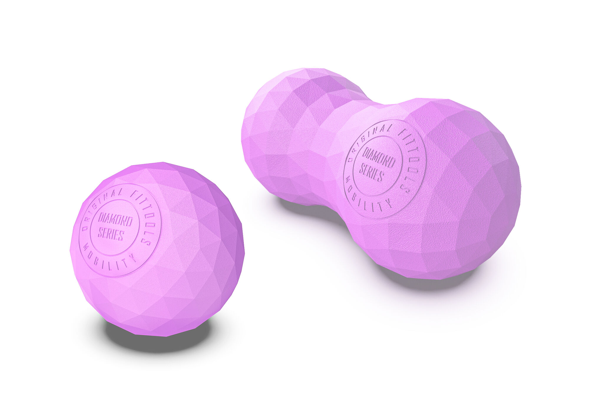 Комплект из двух мячей для МФР пурпурный Original FitTools FT-DIAMOND-PP 1