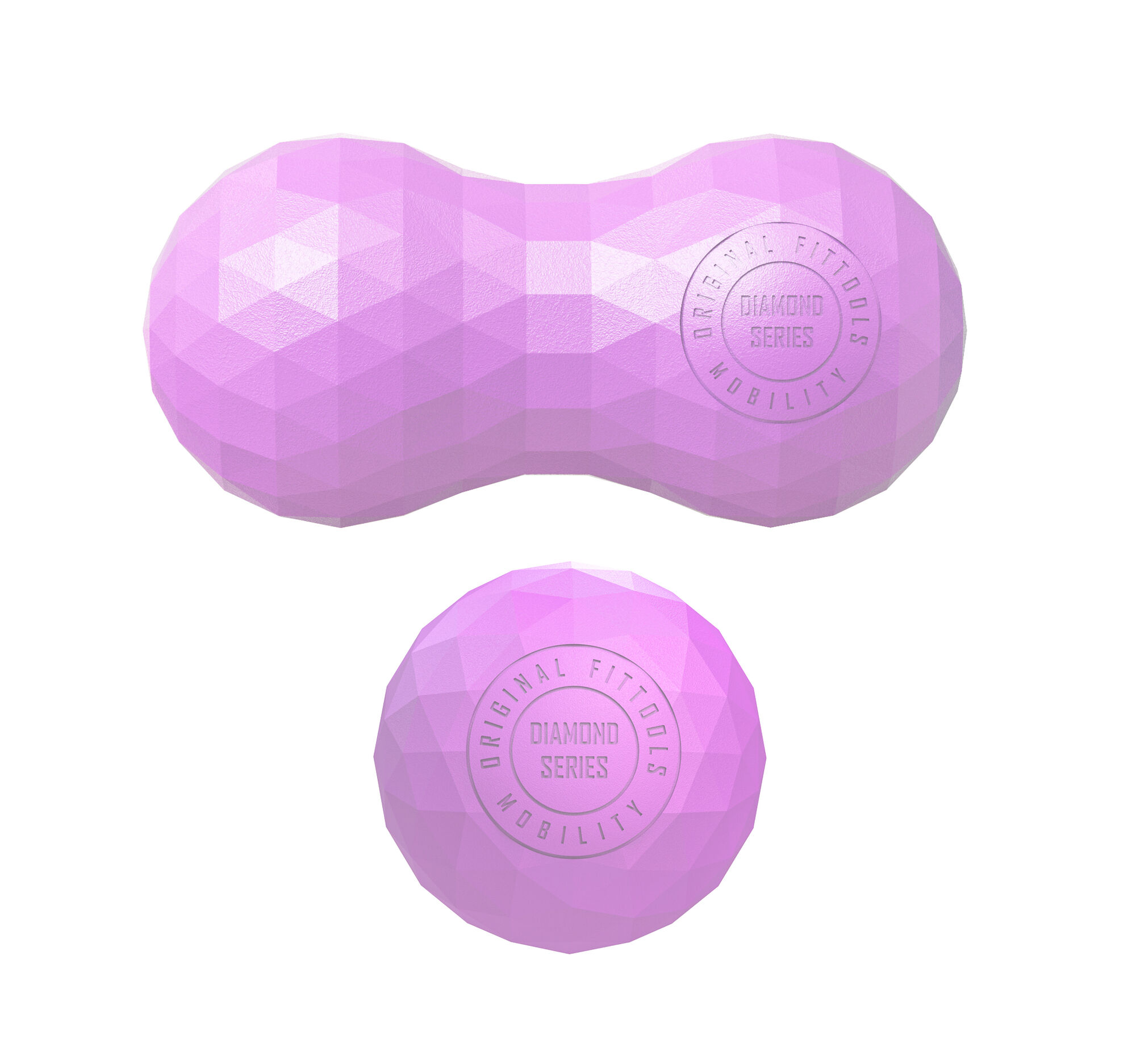 Комплект из двух мячей для МФР пурпурный Original FitTools FT-DIAMOND-PP 2