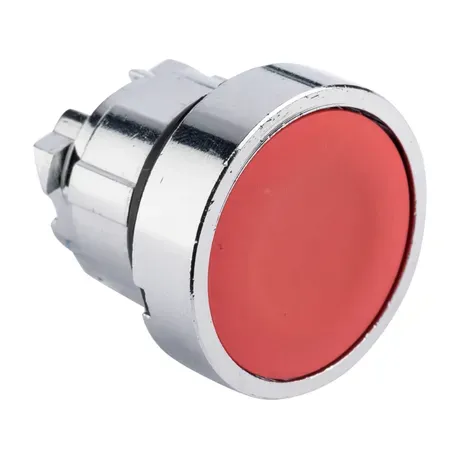 Исполнительный механизм кнопки XB4 красный плоский возвратный без фиксации без подсветки EKF Proxima