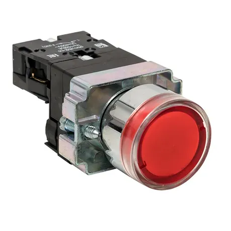 Кнопка BA42 с подсветкой 24В красная NC EKF Proxima