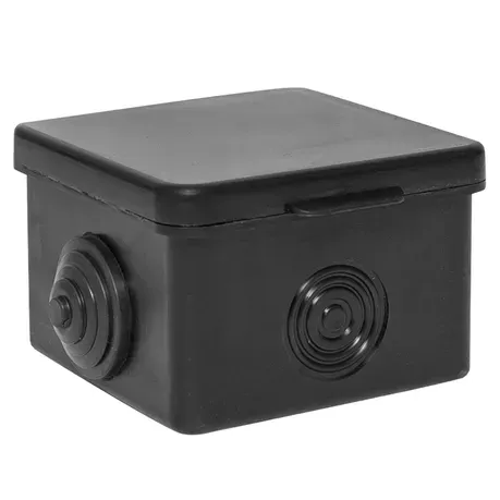 Коробка распределительная КМР-030-036, 4 мембр.ввода 65х65х50 мм чёрная EKF