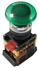Кнопка AELA-22 зеленая с подсветкой NO+NC 24В EKF Proxima 10