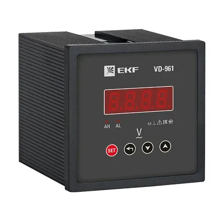 Вольтметр цифровой на панель VD-961 96х96 мм однофазный EKF Proxima