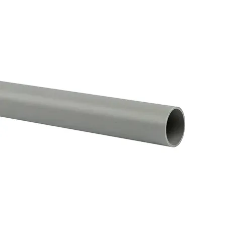 Труба гладкая ПВХ жесткая d25 мм 3 м 111 м/уп серая EKF-Plast