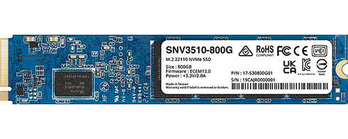 SSD накопитель Synology M.2 800 Гб PCIe (SNV3510-800G)