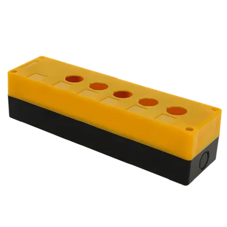 Корпус КП105 пластиковый 5 кнопок желтый EKF Proxima