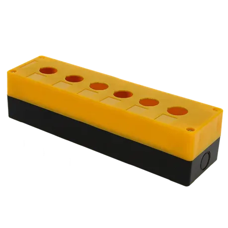 Корпус КП106 пластиковый 6 кнопок желтый EKF Proxima