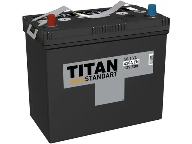 Аккумулятор TITAN Asia Standart 50Ah П.П 430A