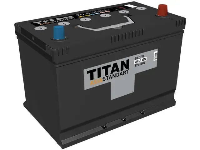 Аккумулятор TITAN Asia Standart 90Ah О.П 750A