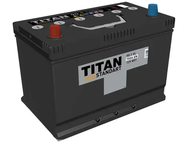 Аккумулятор TITAN Asia Standart 90Ah П.П 750A