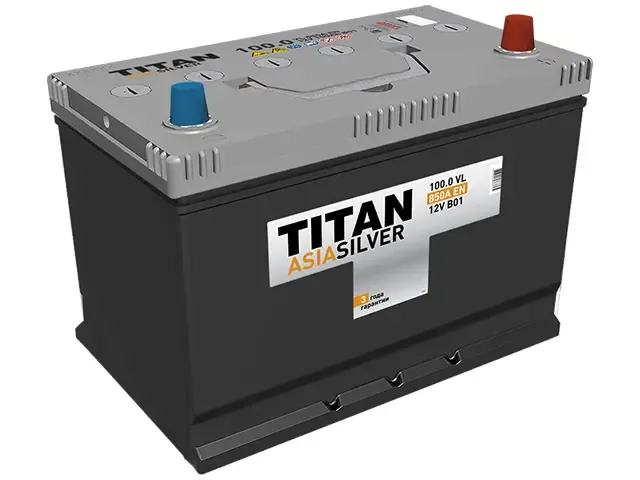 Аккумулятор TITAN Asia Silver 100Ah О.П 850A