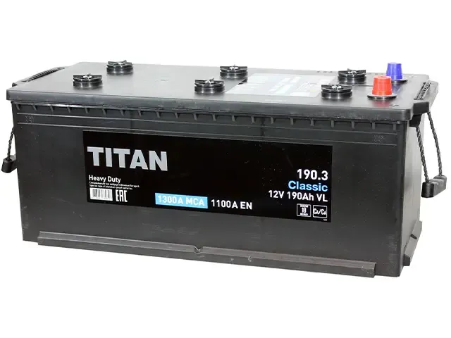 Аккумулятор TITAN Classic 190Ah О.П 1100A
