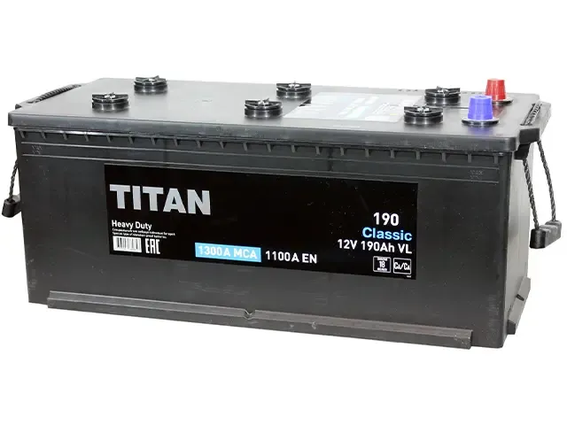 Аккумулятор TITAN Classic 190Ah П.П 1100A