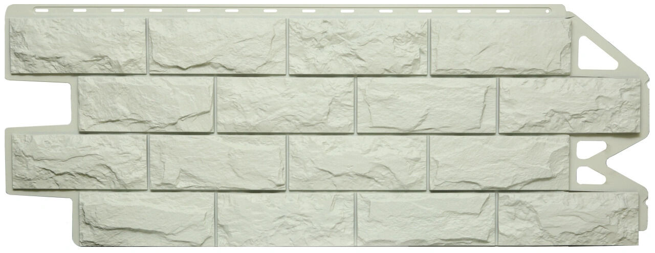 Фасадная панель АртФасад Тесанный камень 1170х450 цвет Кремовый