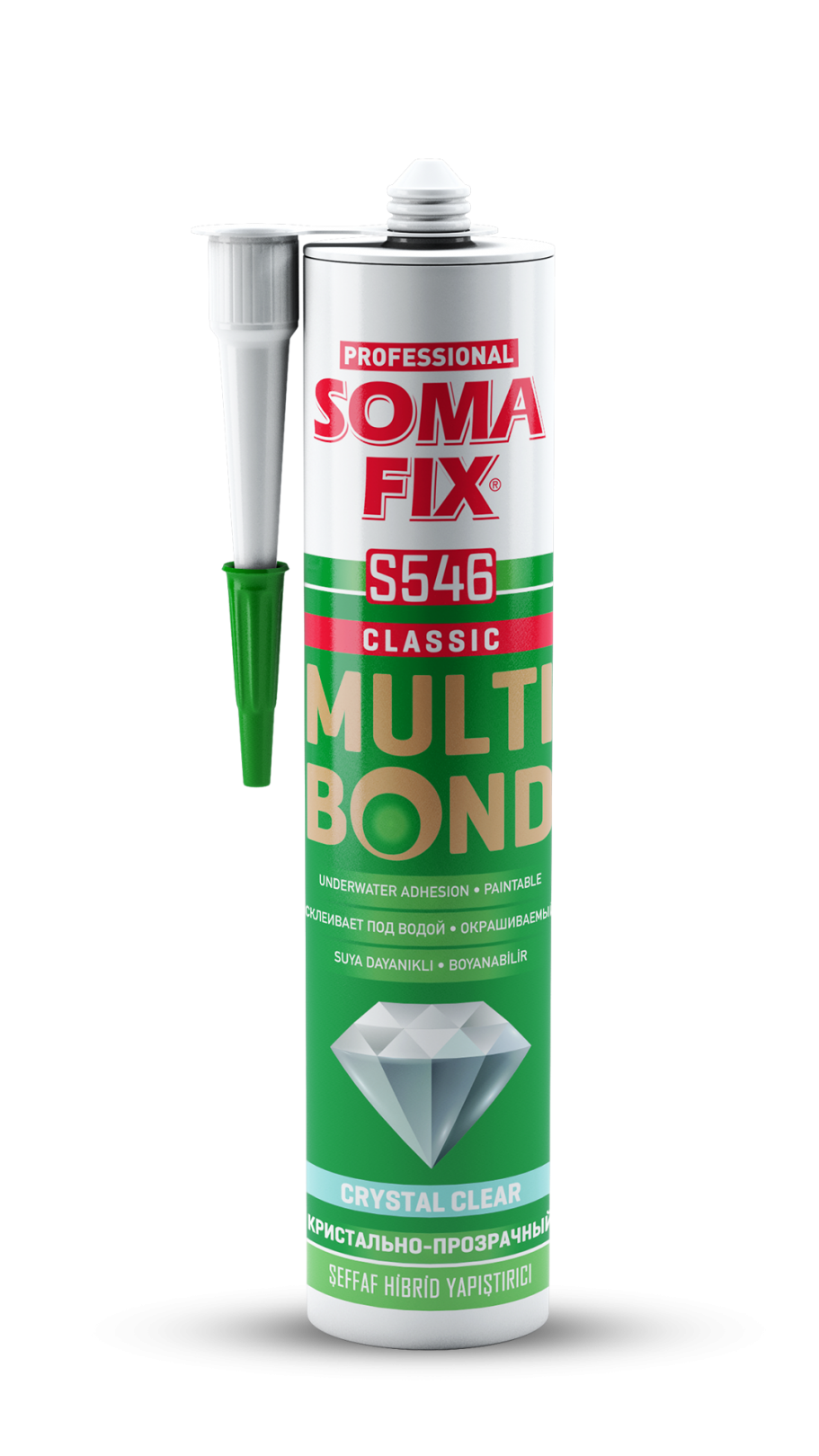 Клей SOMA FIX гибридный, прозрачный 290 мл