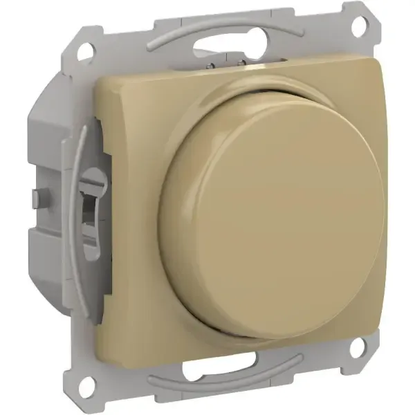 Светорегулятор (диммер) поворотно-нажимной LED RC 400Вт Титан Systeme Electric Glossa
