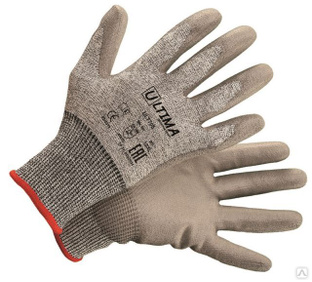Перчатки Ultima с полиуретановым покрытием из порезостойкого волокна (XL)705 /12/144/ 