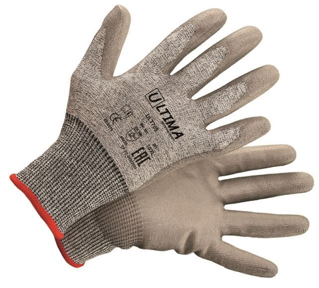 Перчатки рабочие Ultima с полиуретановым покрытием из порезостойкого волокна (XL) 705 /12/144/