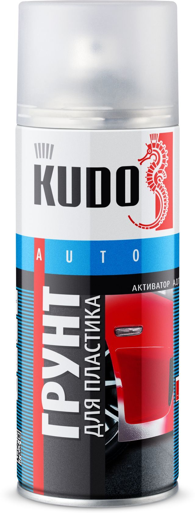 Грунт-эмаль KUDO KU-6000 для пластика прозрачный /6/