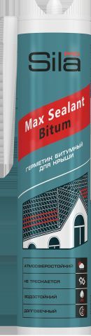 Герметик SILA PRO Max Selant, Bitum, битумный для крыши, 280 мл /12/