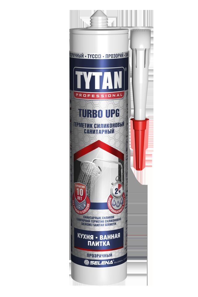 Герметик Tytan Professional санитарный UPG TURBO, прозрачный 280ml /12/