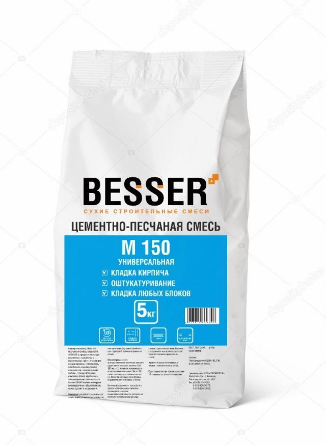 Смесь песочно-цементная BESSER 5 кг /4/