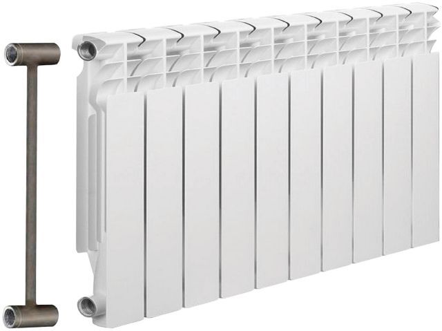 Радиатор биметаллический SOLUR PRESTIGE 80/500, 1680 Вт, 10 секций