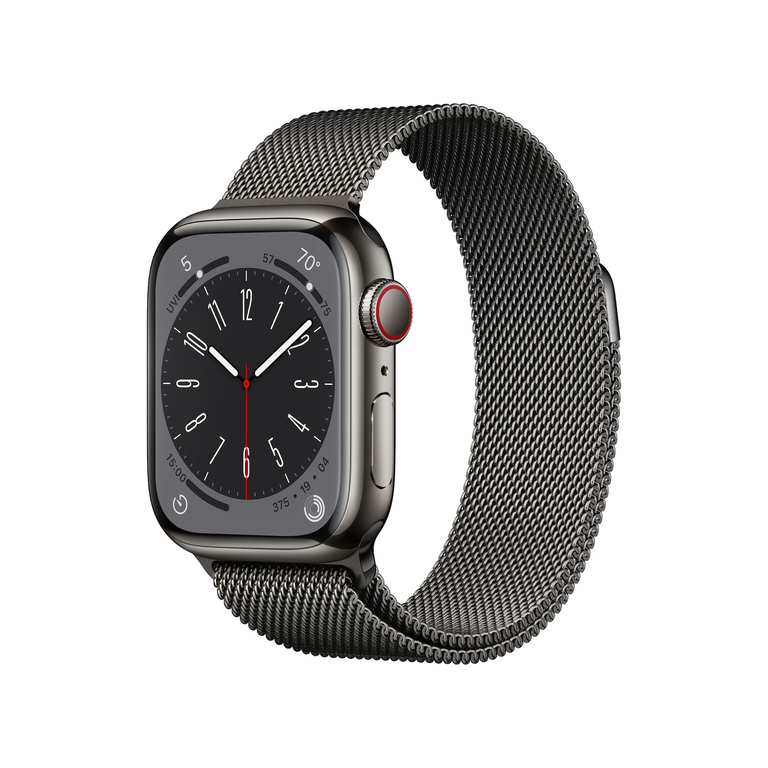 Apple Watch 8 41 Stainless Steel Graphite Milanese Loop