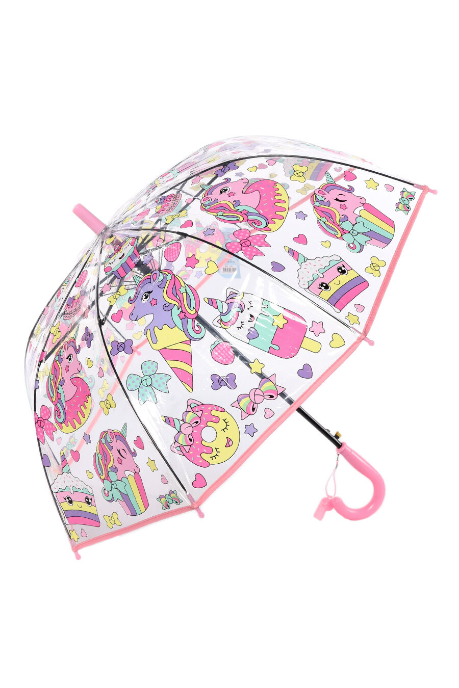 Зонт дет. Umbrella 7150 полуавтомат трость (св.розовый)