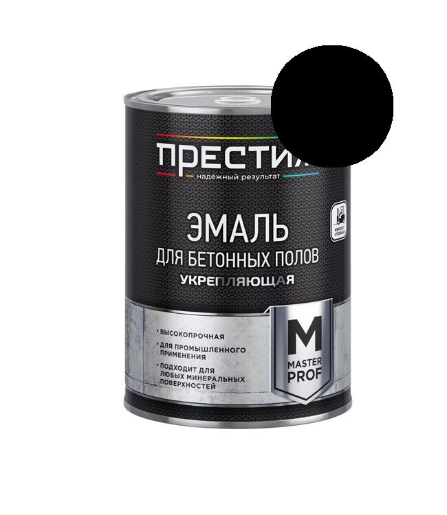 Эмаль для бетонных полов черная 4,0 кг Престиж ЦБ-013465