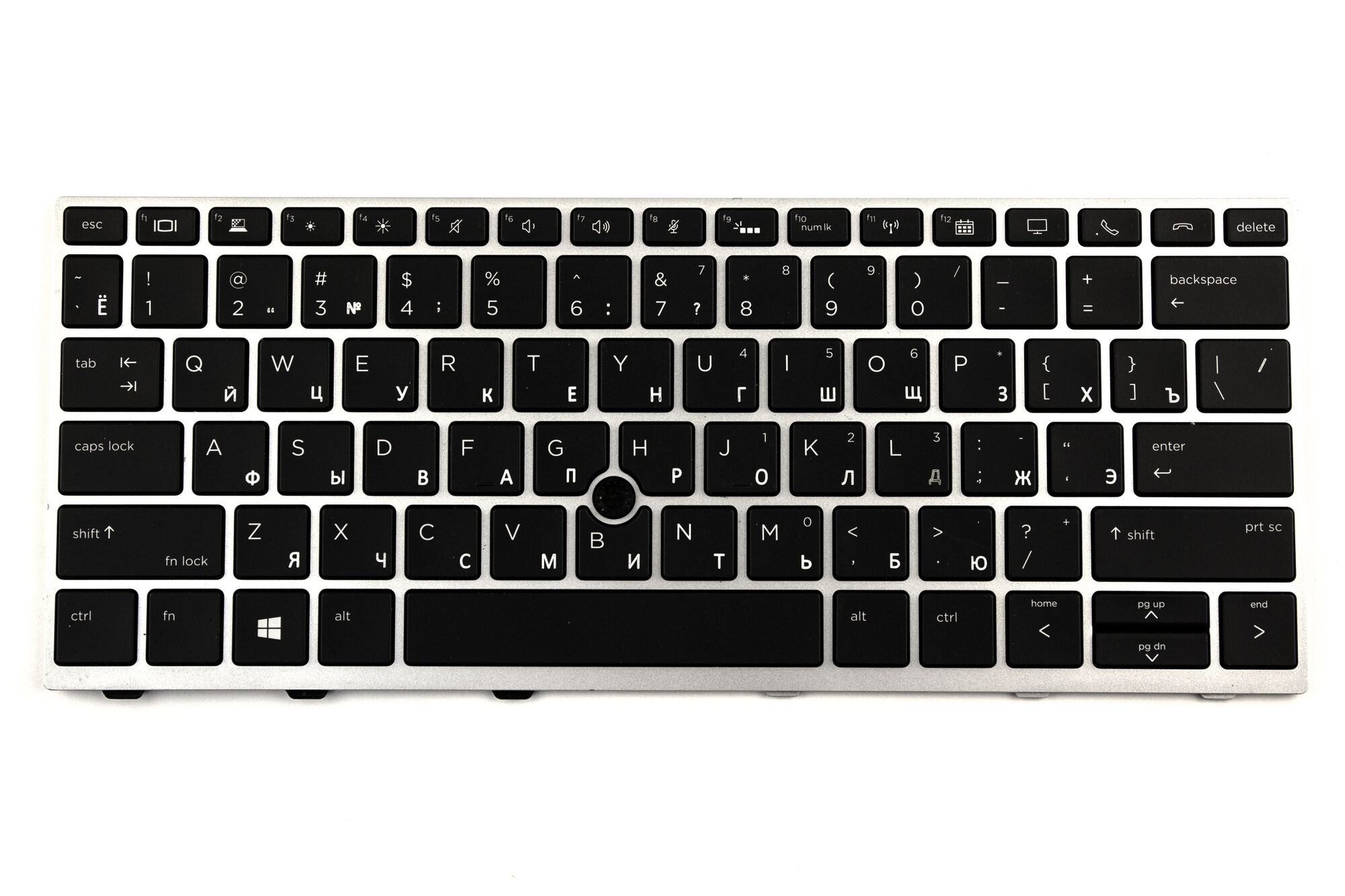 Клавиатура для HP 730 G5 735 G5 830 G5 черная с серой рамкой p/n: V162726B1