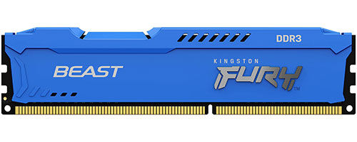 Оперативная память Kingston DDR3 8Gb 1600MHz FURY Beast Blue (KF316C10B/8)