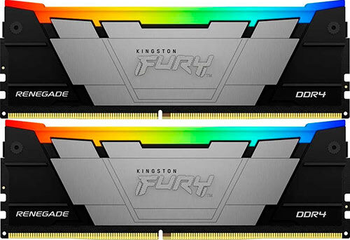Оперативная память Kingston DDR4 16GB (2x8GB) 4000MHz FURY Renegade RGB (KF440C19RB2AK2/16)