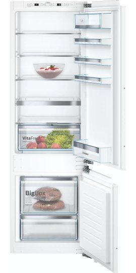 Встраиваемый двухкамерный холодильник Bosch KIS87AFE0 Serie 6