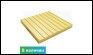 Плитка тактильная бетонная 500х500х50 мм продольный риф, желтая
