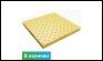 Плитка тактильная бетонная 500х500х50 мм конусы шахматный риф, желтая