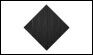 Плитка тактильная (Черная) тротуарная (ПУ, 300х300 мм, диагональные рифы)
