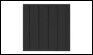 Плитка тактильная (Черная) тротуарная (ПУ, 300х300 мм, продольные полосы)
