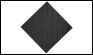 Плитка тактильная (Черная) тротуарная (ПУ, 500х500 мм, диагональные рифы)